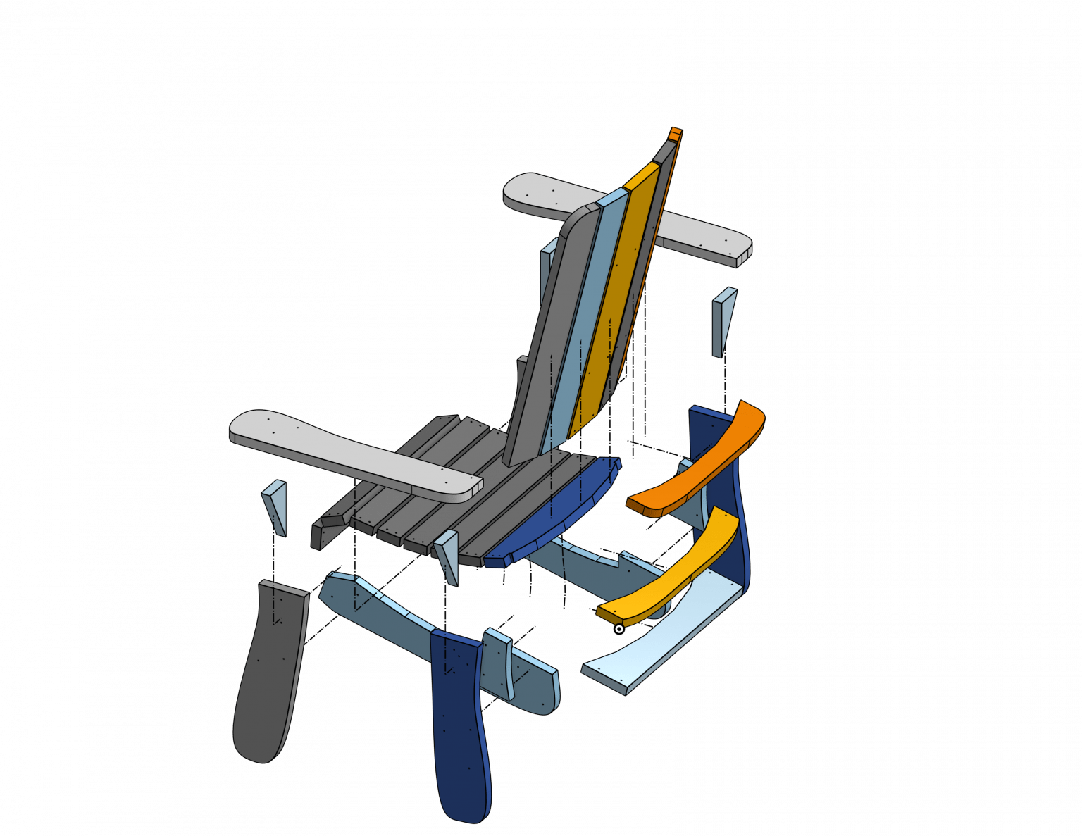 Making an Adirondack chair on the LongMill CNC Sienci Labs
