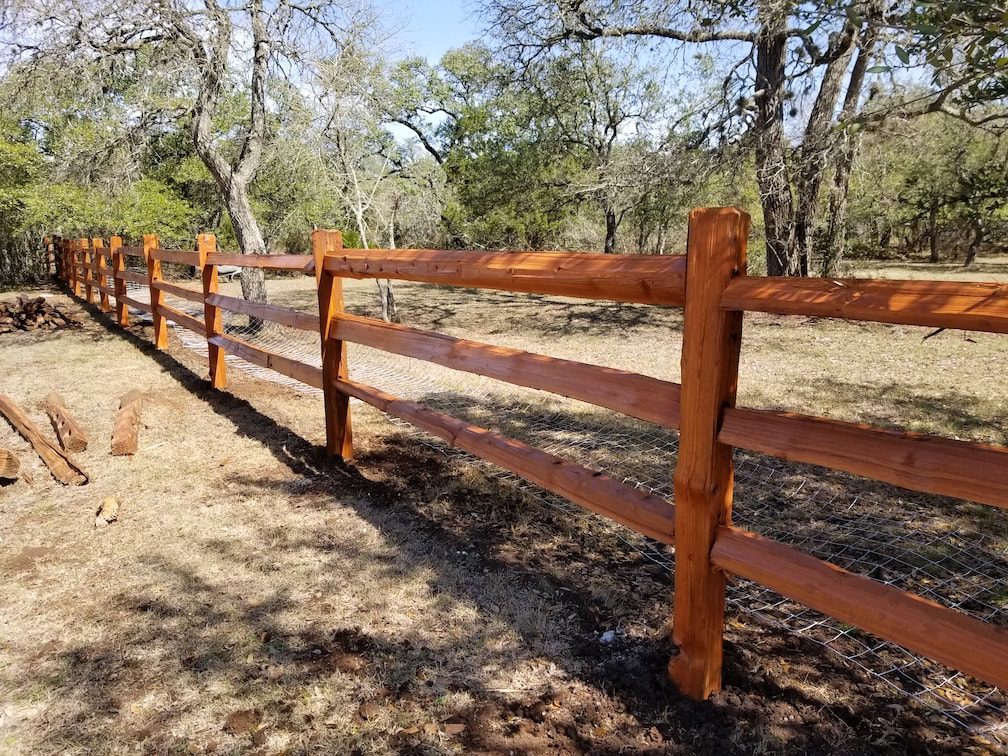 Cedar Split Rail Fence Pictures Cedar Fencing Austin TX Sierra