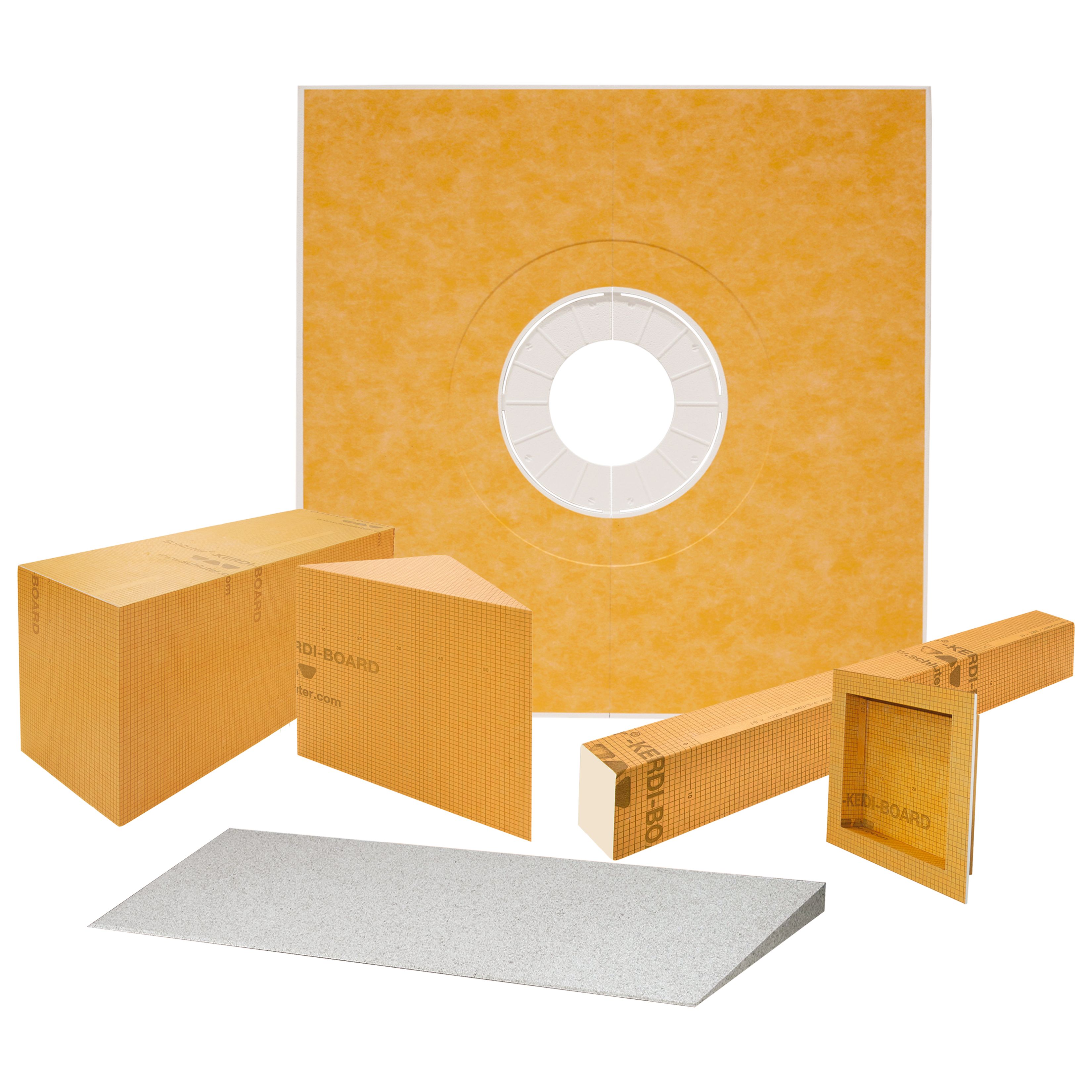 Schluter®KERDIBOARDSN 12"x 28" Shower Niche Sierra flooring