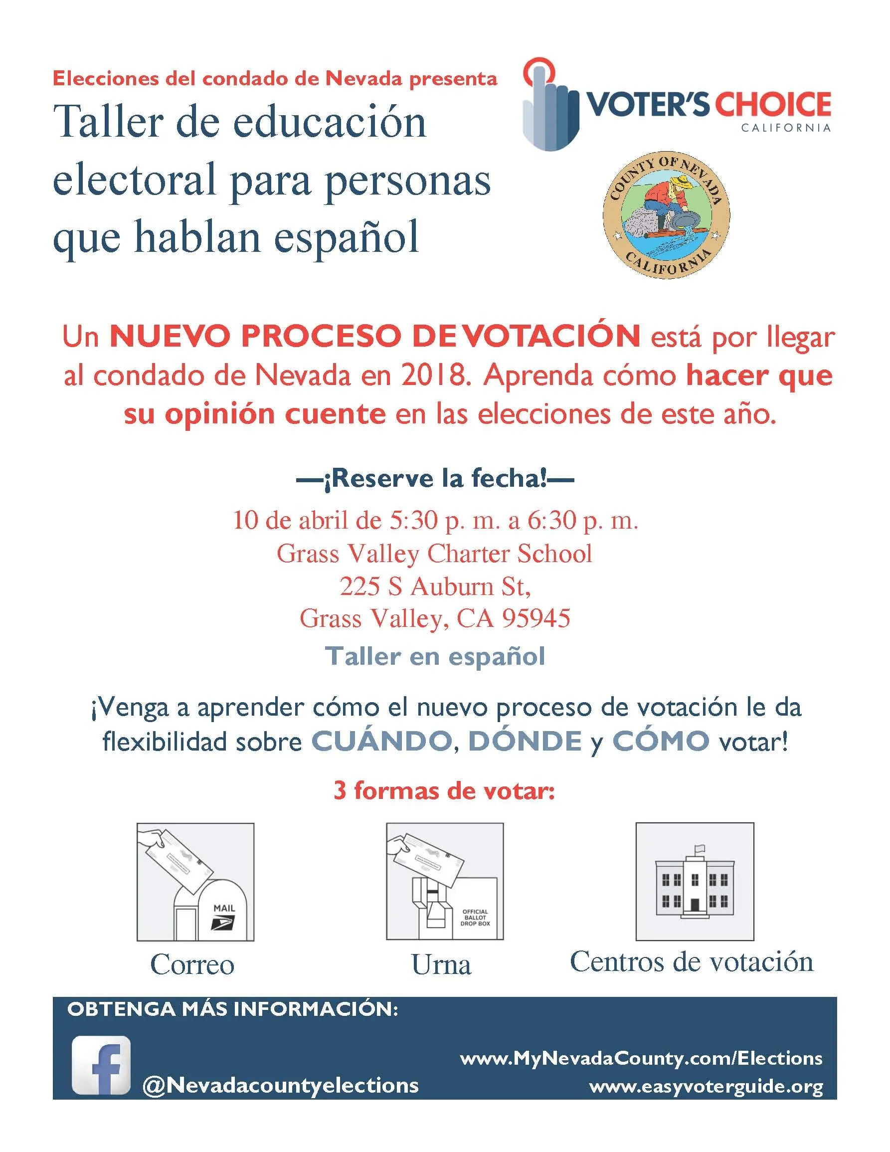 Voter Ed for Nevada County’s Spanish Speakers The Sierra Fund