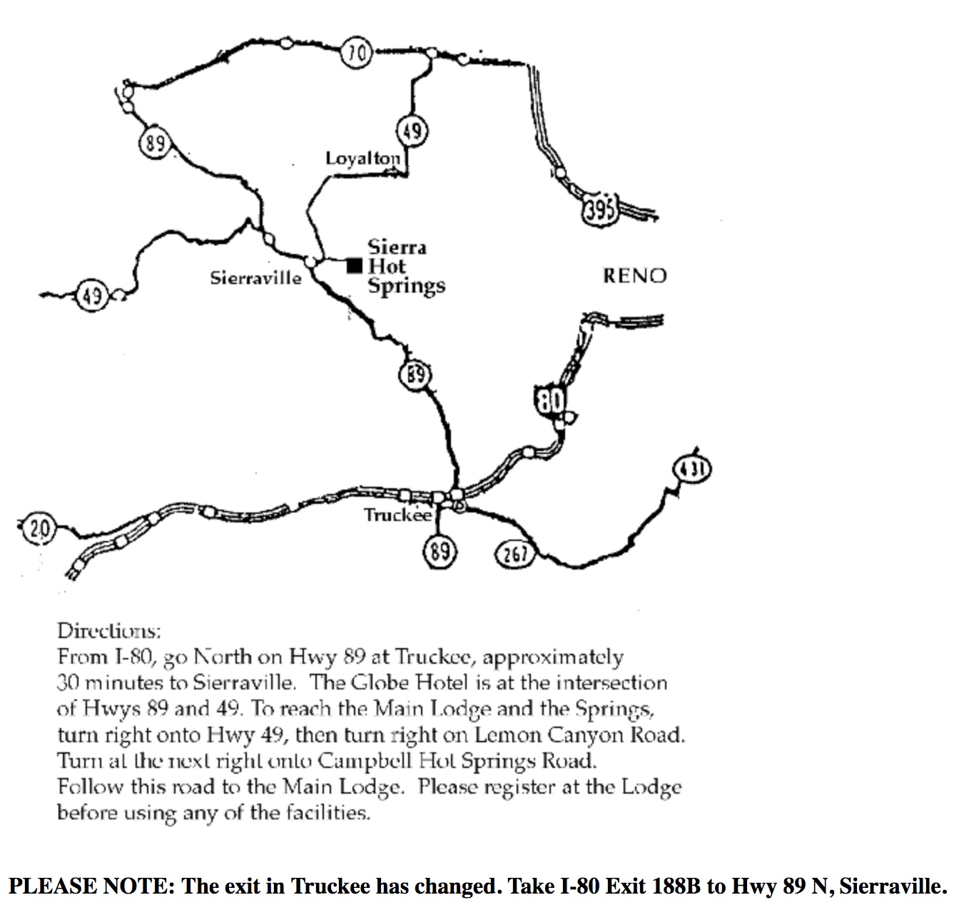 Directions Sierra Hot Springs