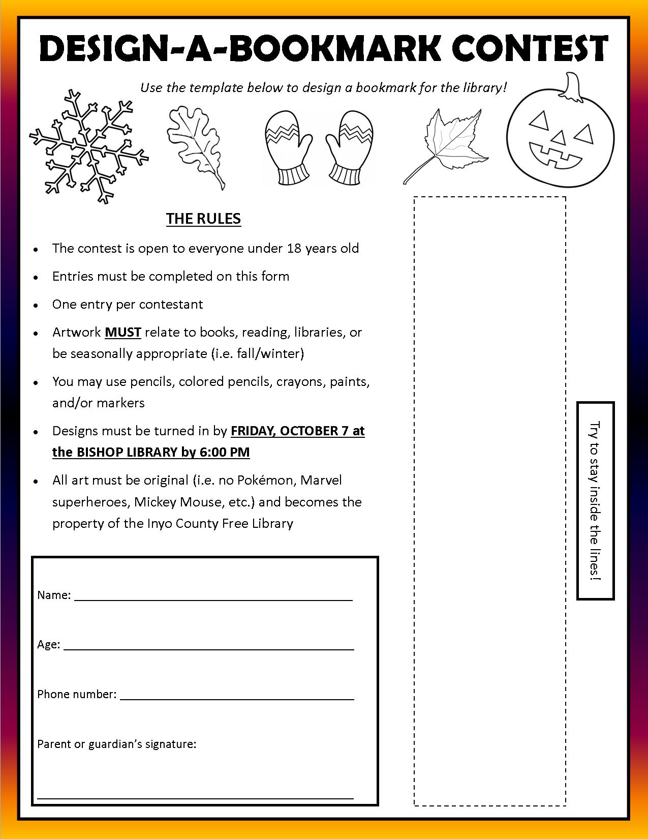 DesignaBookmark Contest at Library