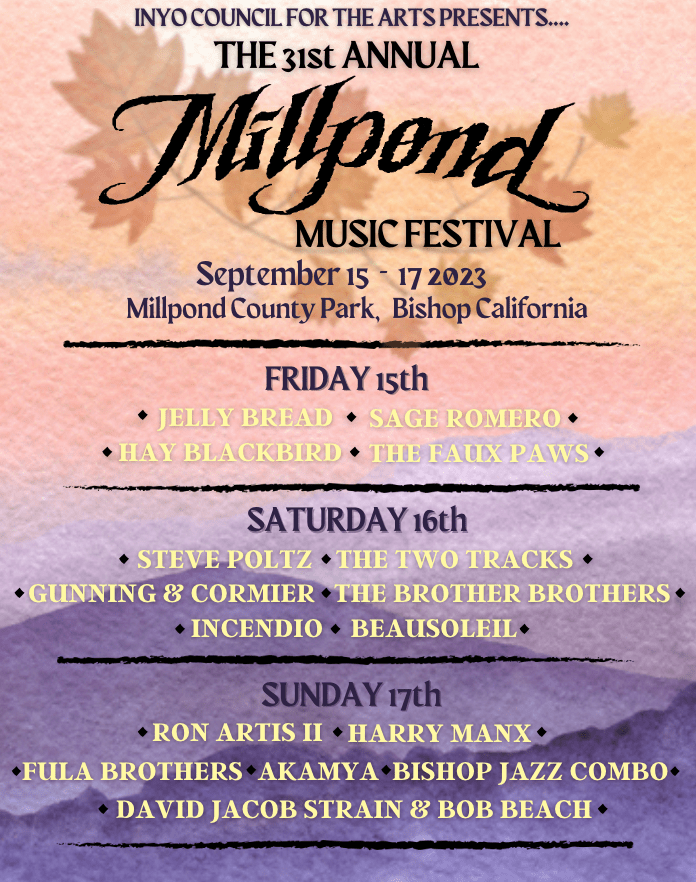 Millpond Music Festival New Performer Announcements Sierra Wave