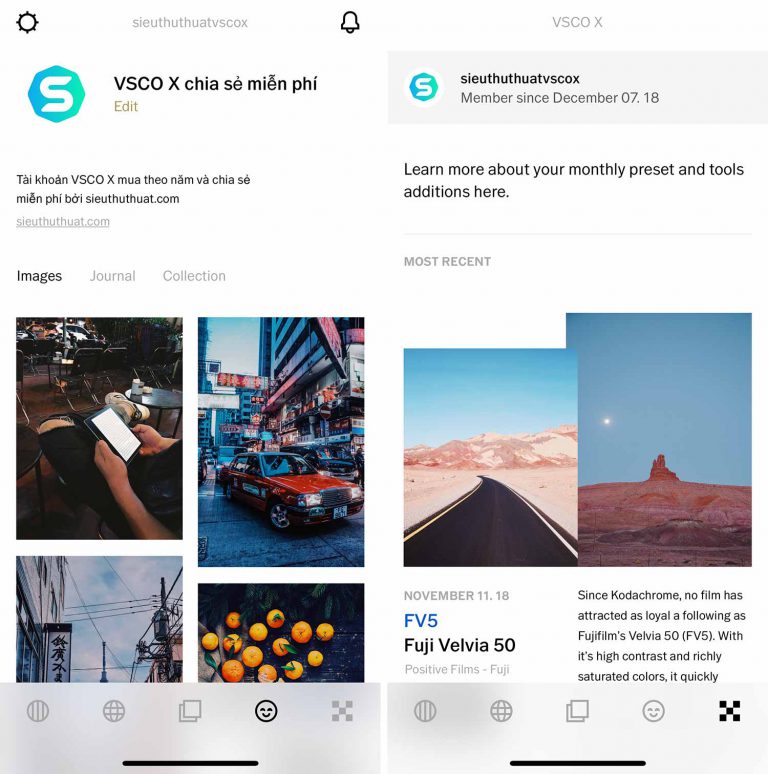Tặng tài khoản VSCO Full màu mới nhất cập nhật liên tục