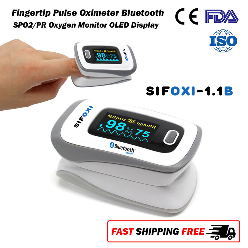 Fingertip Pulse Oximeter Bluetooth SPO2/PR Monitor SIFOXI1.1B