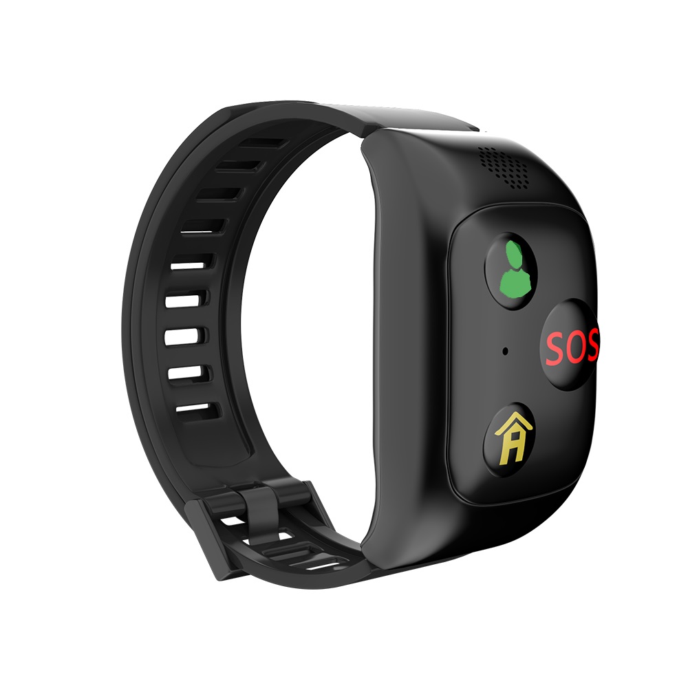 GPS detector smart pedometer tracking watch phone for elder with loud