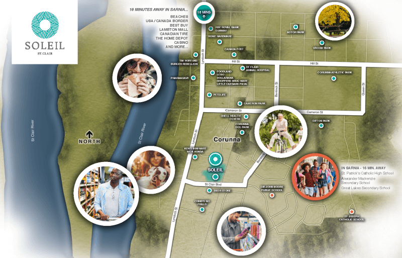 Soleil St. Clair Homes for Sale in Corunna Ontario