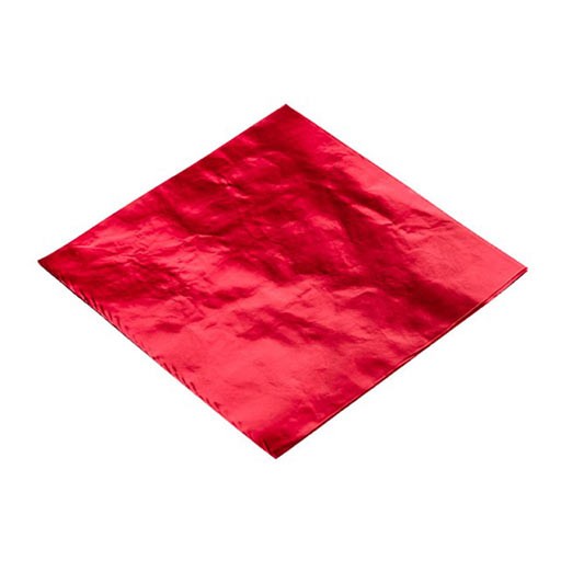 Colored aluminium foil sheets 12.5x12.5cm 100pcs Siganos Pack