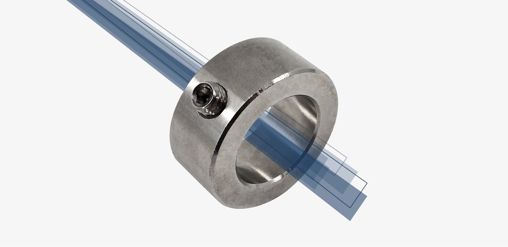 Adjusting shaft collar with special application options new in the range