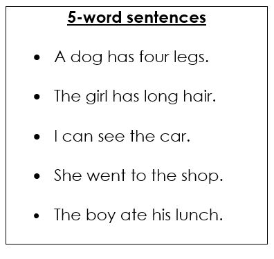 Kindergarten Activity No. 51 : Counting Words In A Sentence | St. Ignatius College, Siggiewi Primary