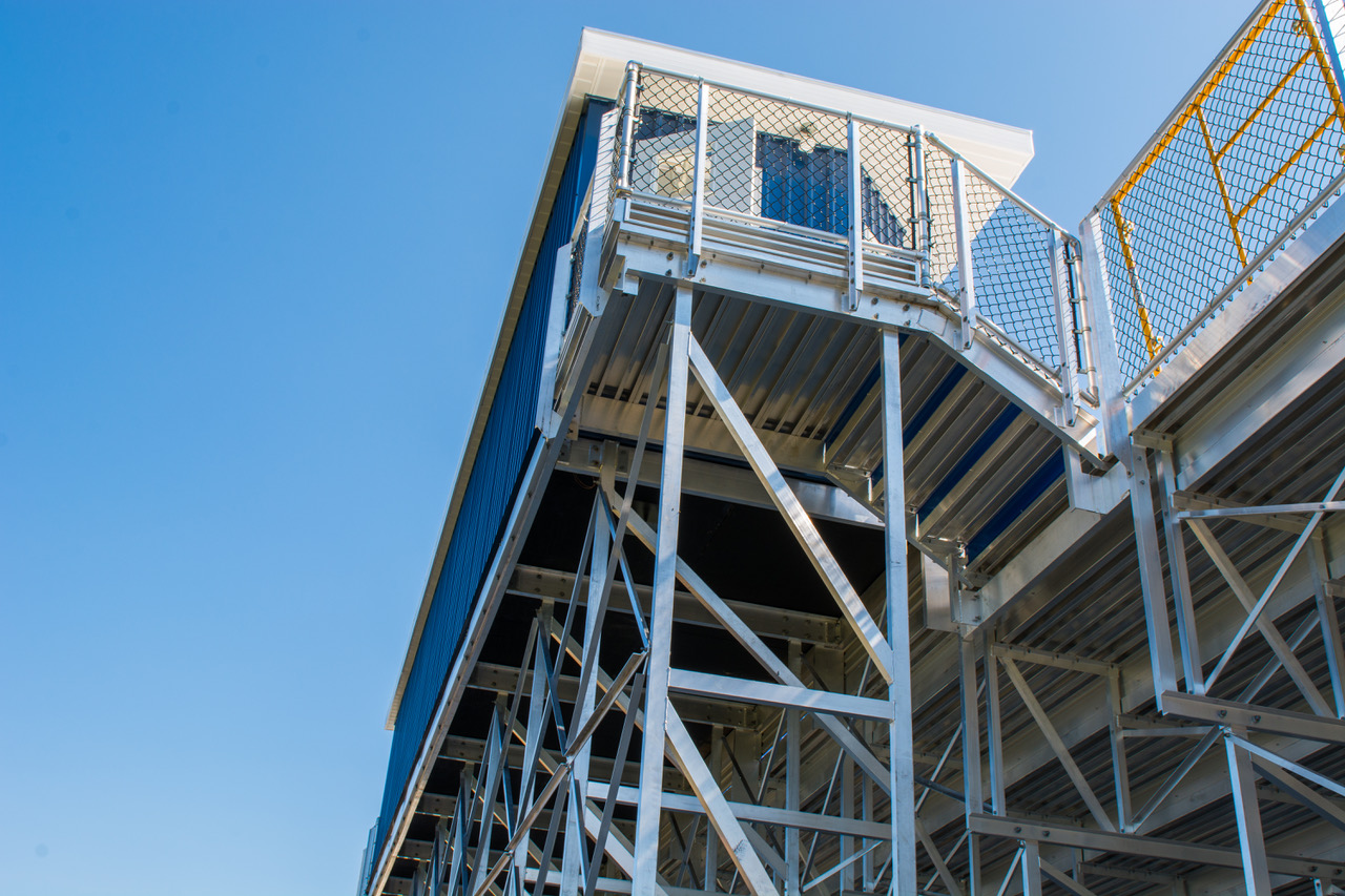 TriVillage High School Bleachers Sightlines Athletic Facilities, LLC