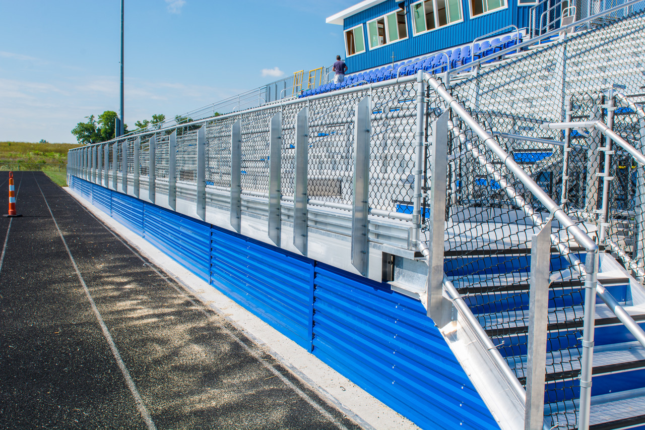 TriVillage High School Bleachers Sightlines Athletic Facilities, LLC