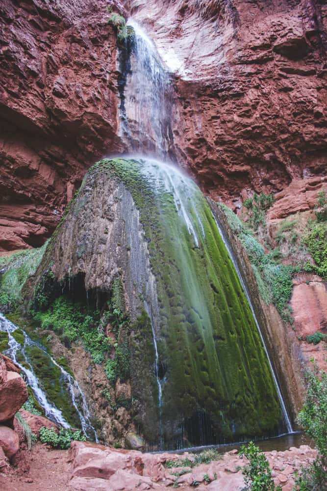 Lower Ribbon Falls in the Grand Canyon in Arizona Sights Better Seen