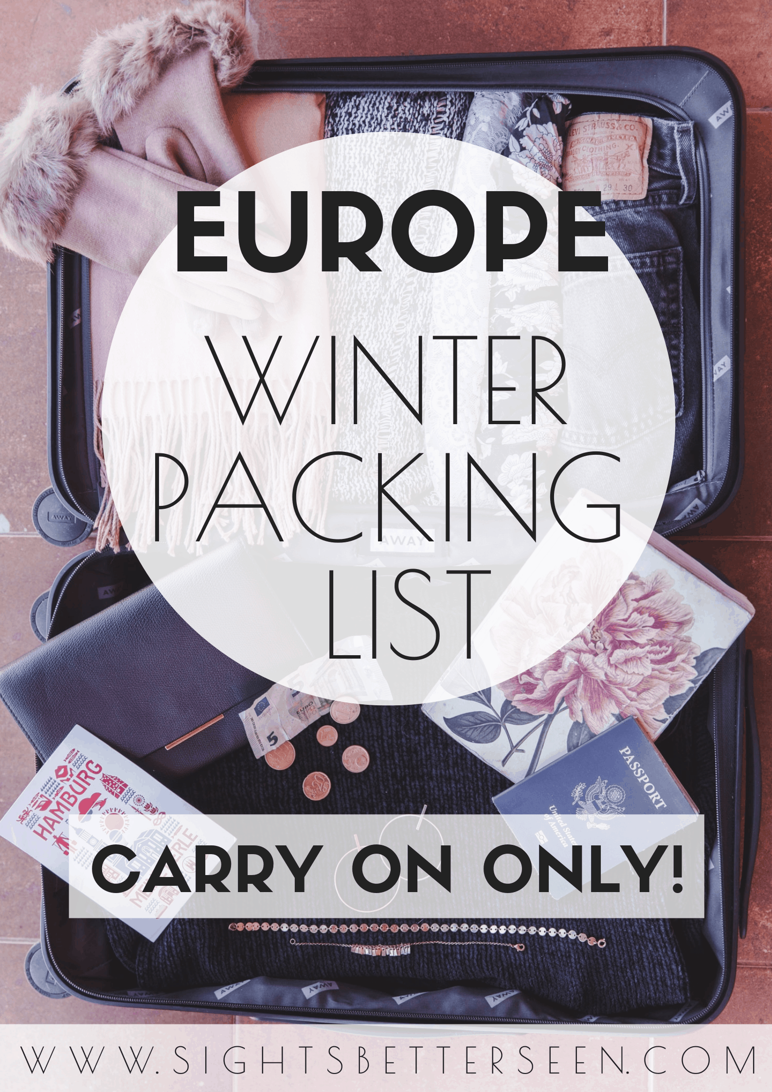 Packing List for 3 Months in Europe in Winter (Carry On Only