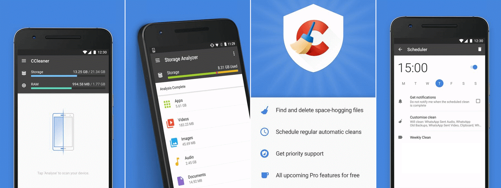 تحميل تطبيق CCleaner Pro للاندرويد النسخه المدفوعة مجانا