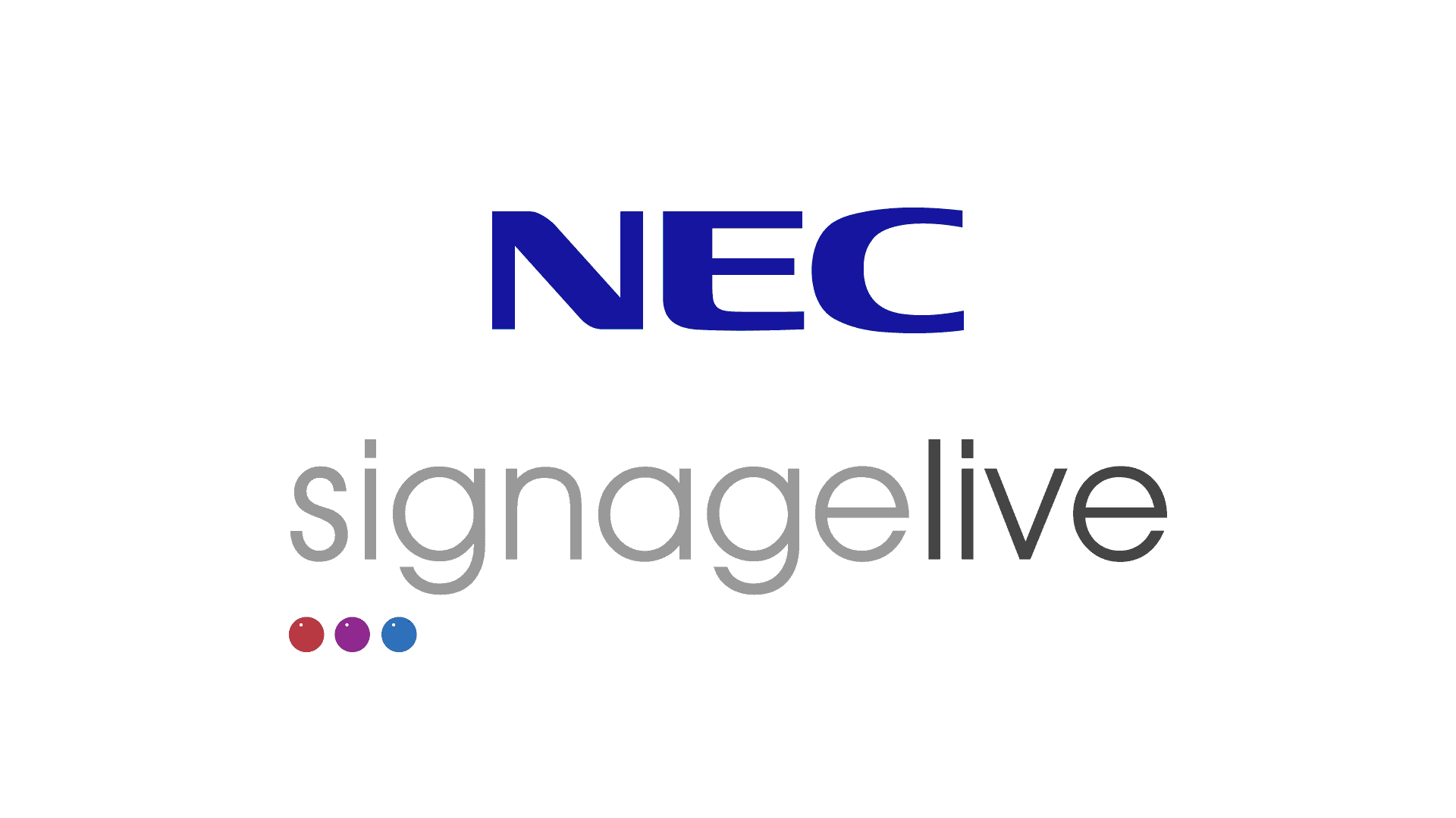 Signagelive & NEC partner to deliver realtime digital signage content