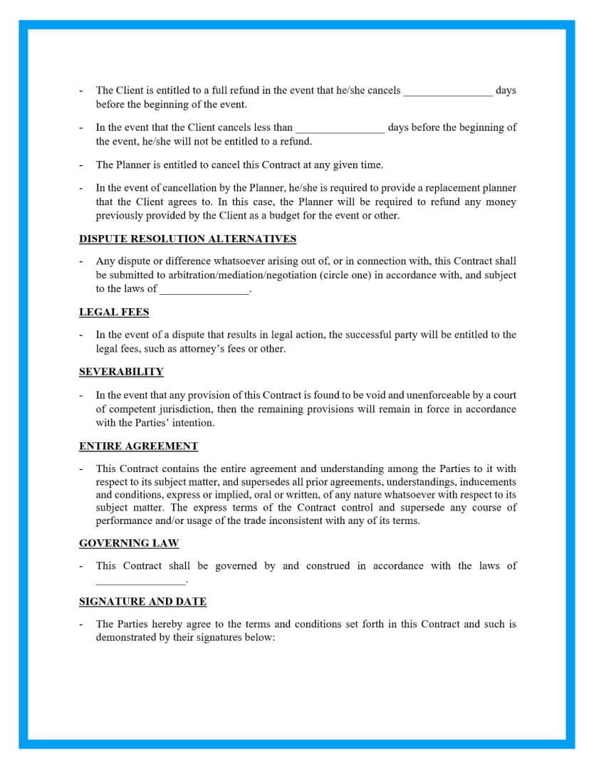 General Manager Contract Template