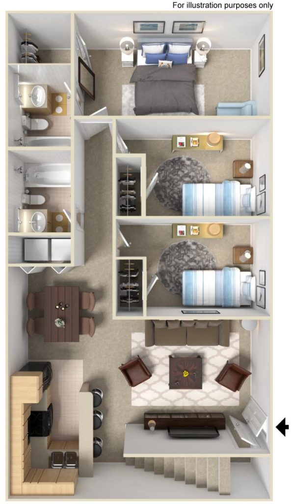 Three Bedroom Apartments Signature Management