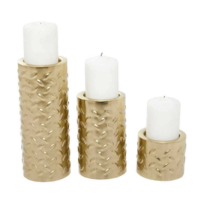 Metal Candle Holder Set of 3 Signature Selection