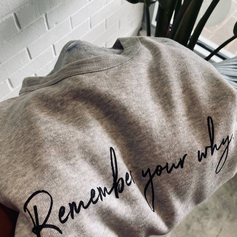 Remember Your Why Sweatshirt Signature Style by David Caruso