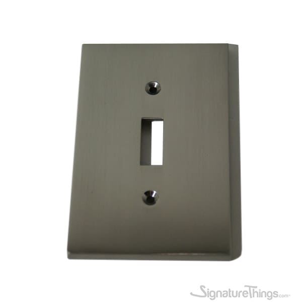 SignatureThings Modern Square Switch Plate Single Toggle Switch Plate