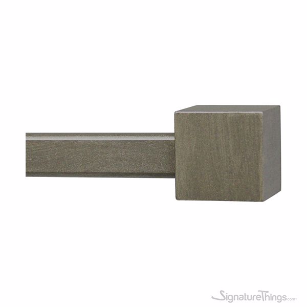 SignatureThings Square Iron Curtain Rod Finials