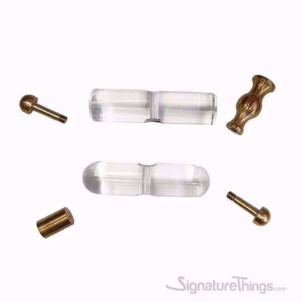 SignatureThings 3/4"D Lucite Knobs , Lucite Hardware