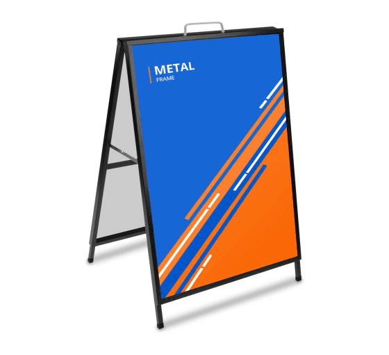 Metal Sandwich Board Sign City
