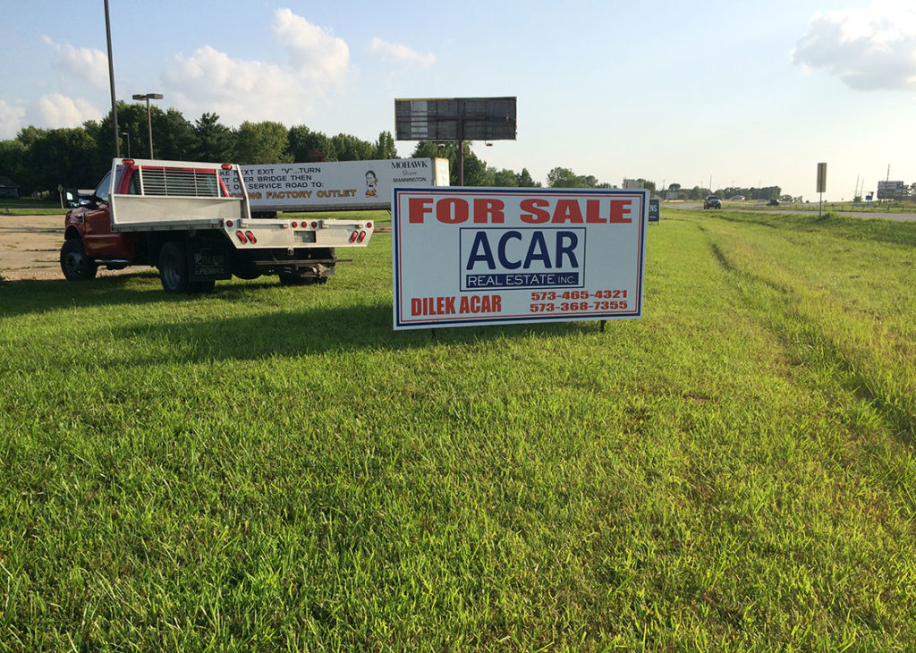 ACAR Real Estate Sign Dimensions