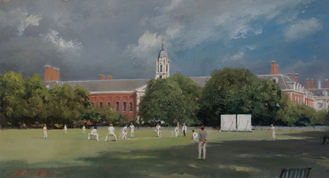 The Final Over Burton Court SW3 Cityscape Paintings for sale by