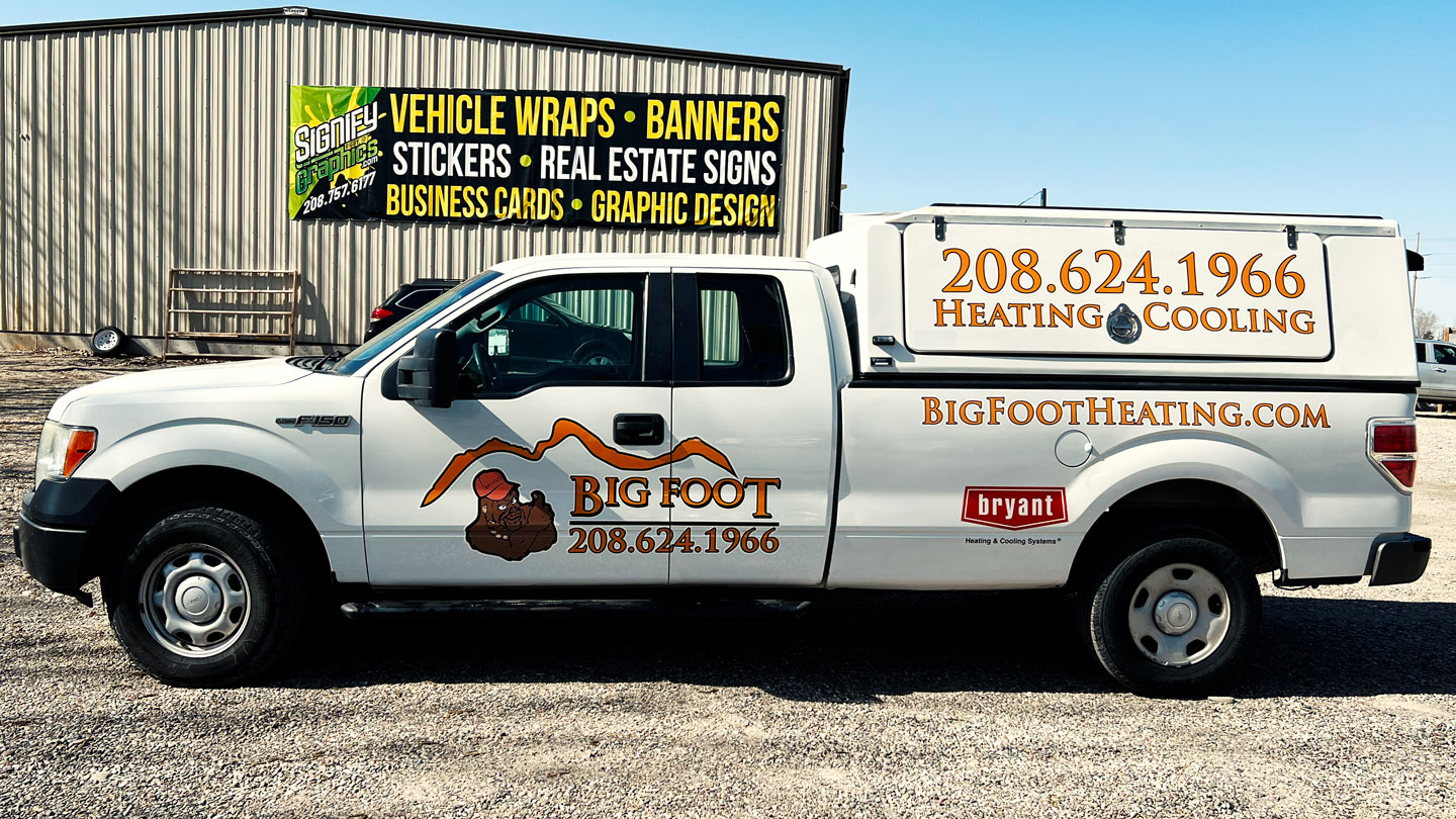 BigFoot Heating & Cooling Fleet Graphics