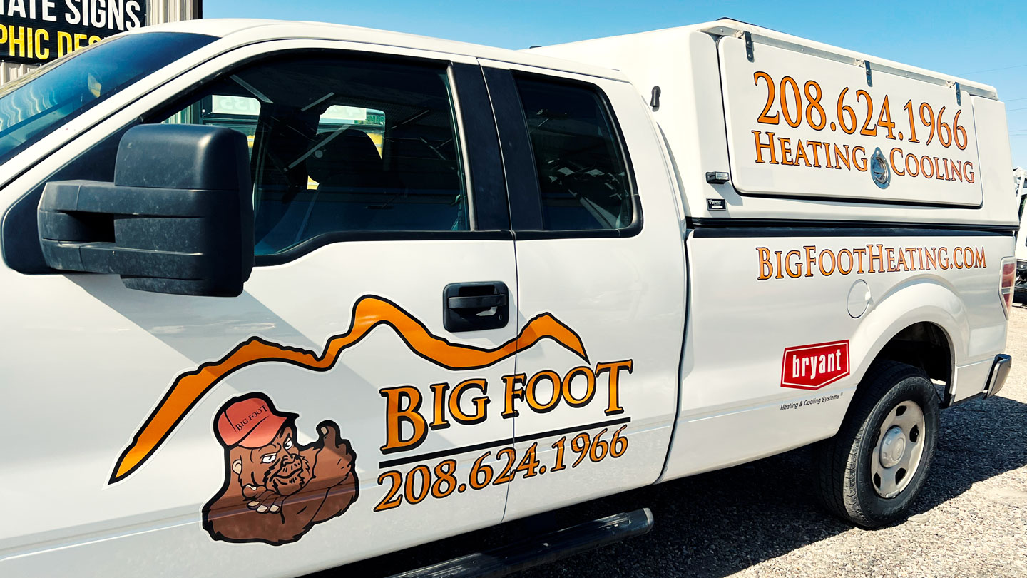 BigFoot Heating & Cooling Fleet Graphics