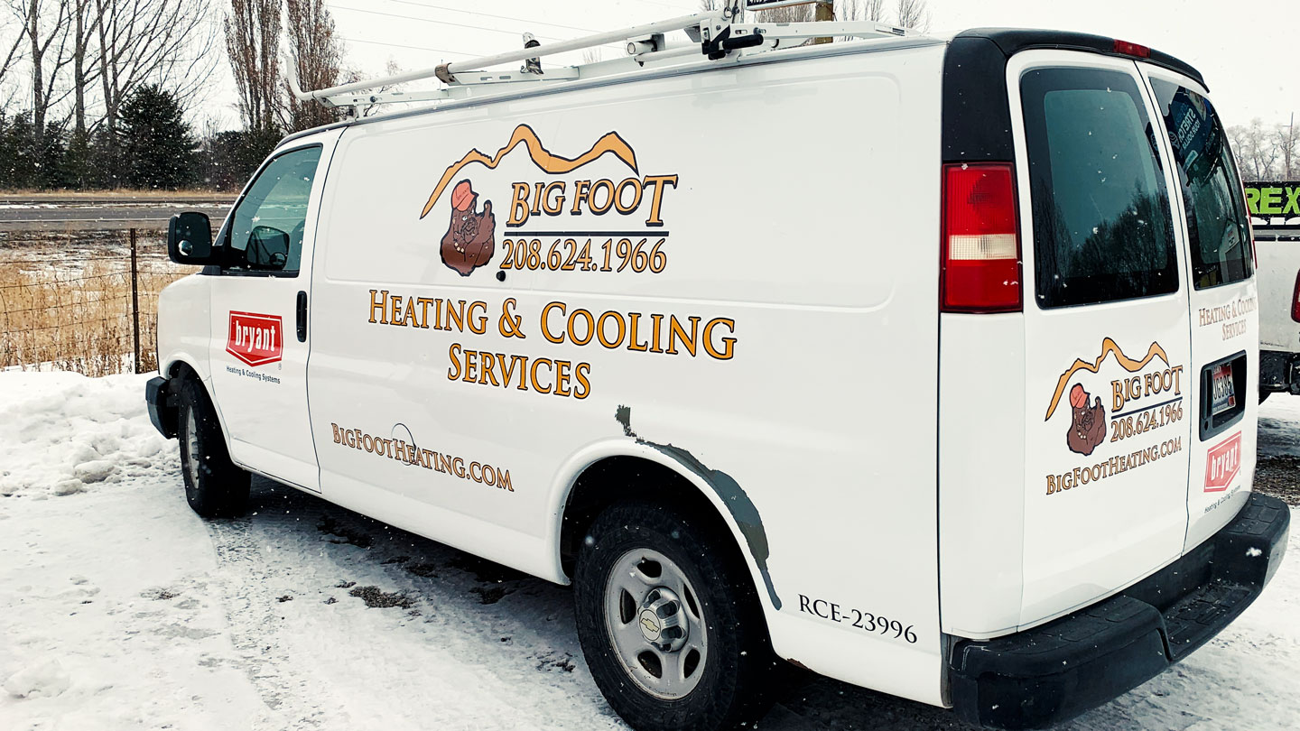 BigFoot Heating & Cooling Fleet Graphics