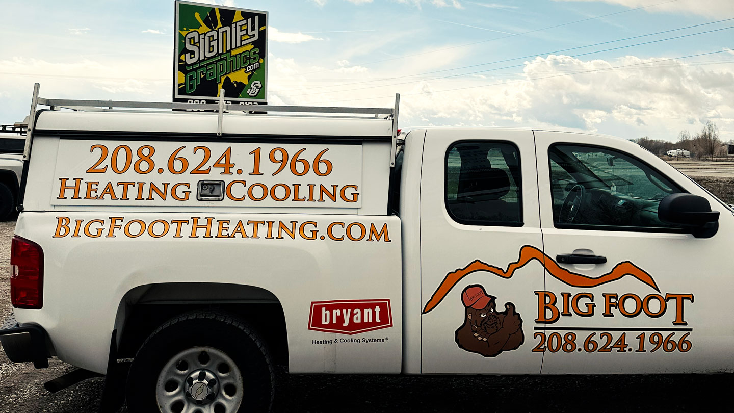 BigFoot Heating & Cooling Fleet Graphics