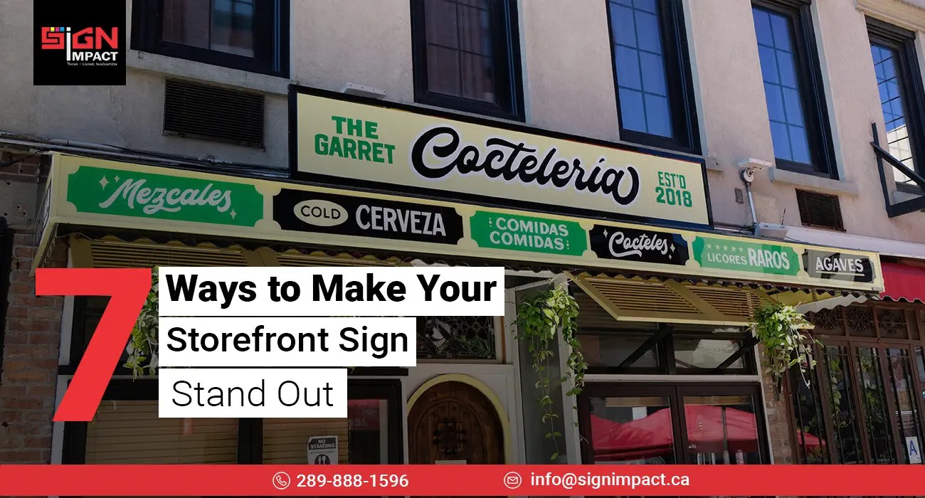 7 Ways to Make Your Storefront Sign Stand Out and Attract More