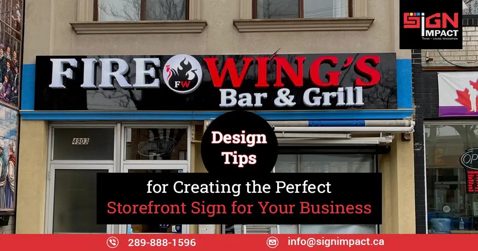 Design Tips for Creating the Perfect Storefront Sign for Your Business