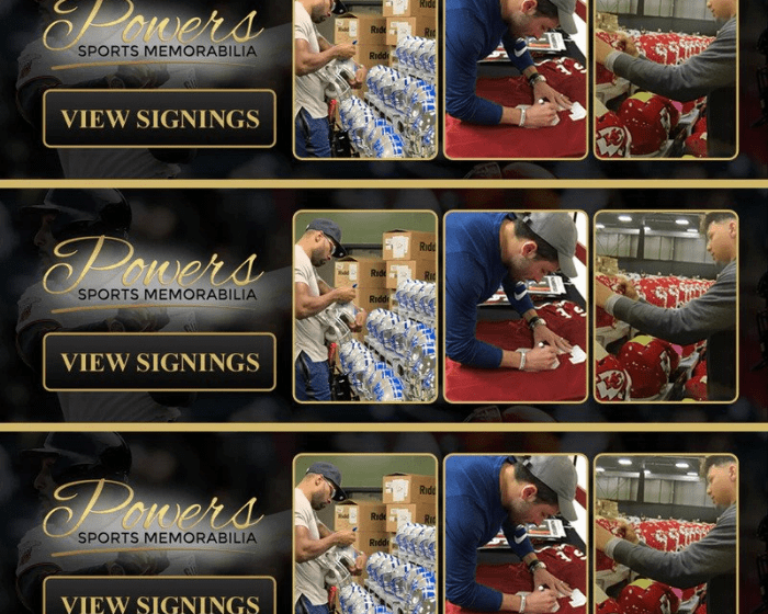 Lists Every Athlete Autograph Appearance In The US and Canada