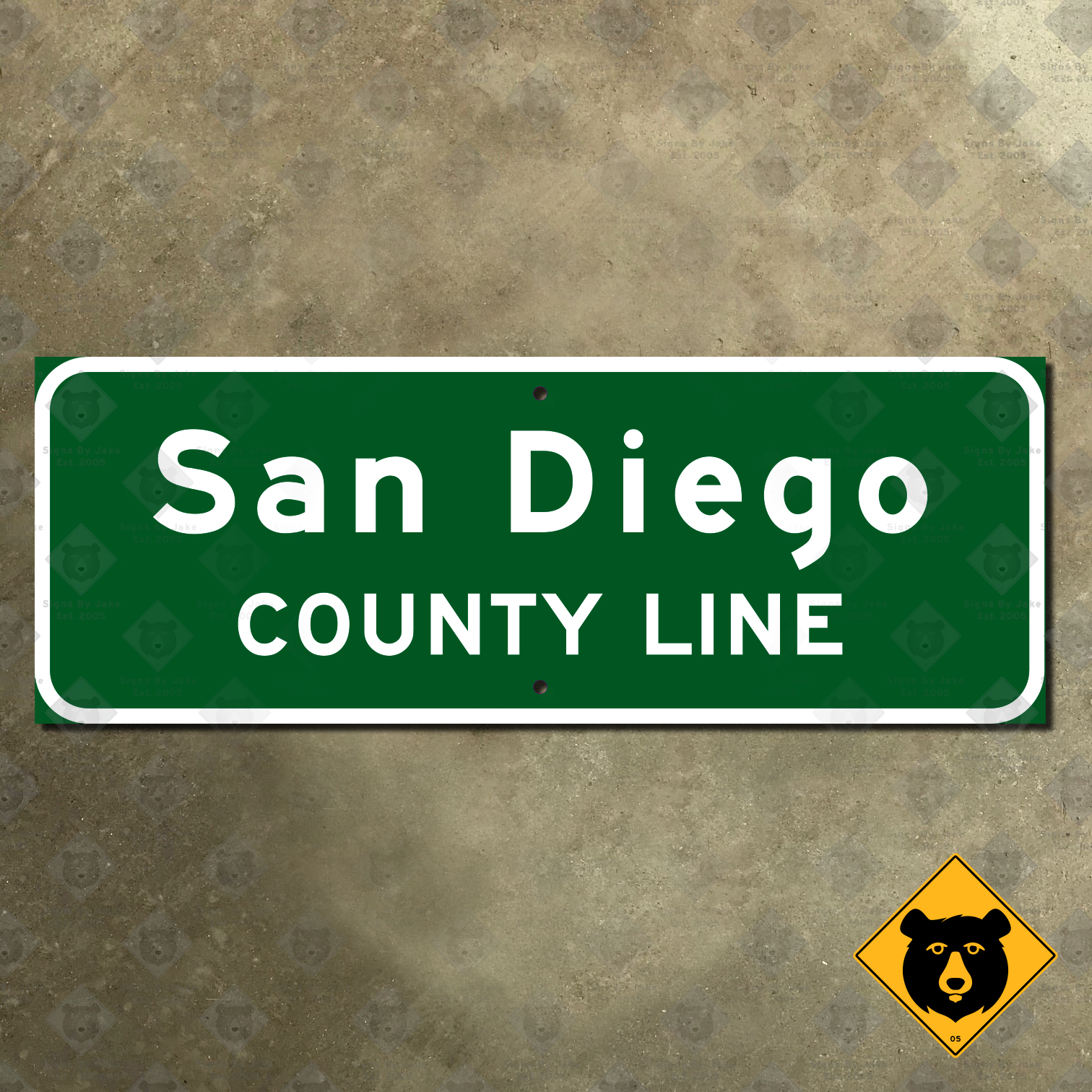 California San Diego County Line sign Signs by Jake(02)