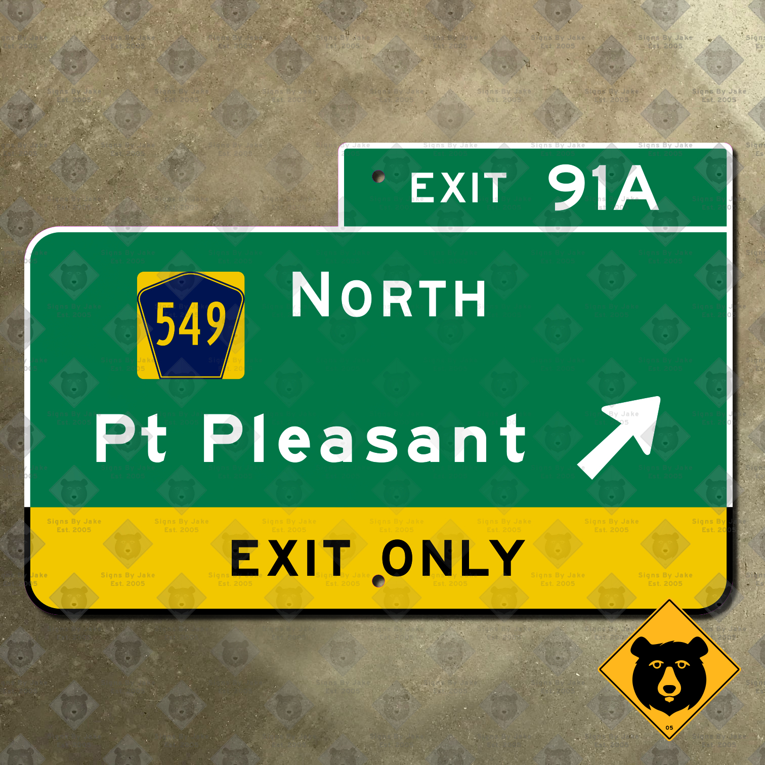 New Jersey Garden State Parkway Exit 91A, Route 549, Point Pleasant