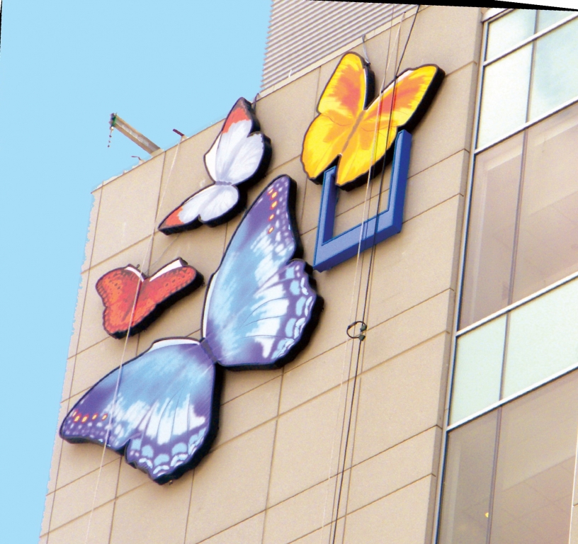 Advance Sign Group Gives Columbus Hospital The Butterfly Effect
