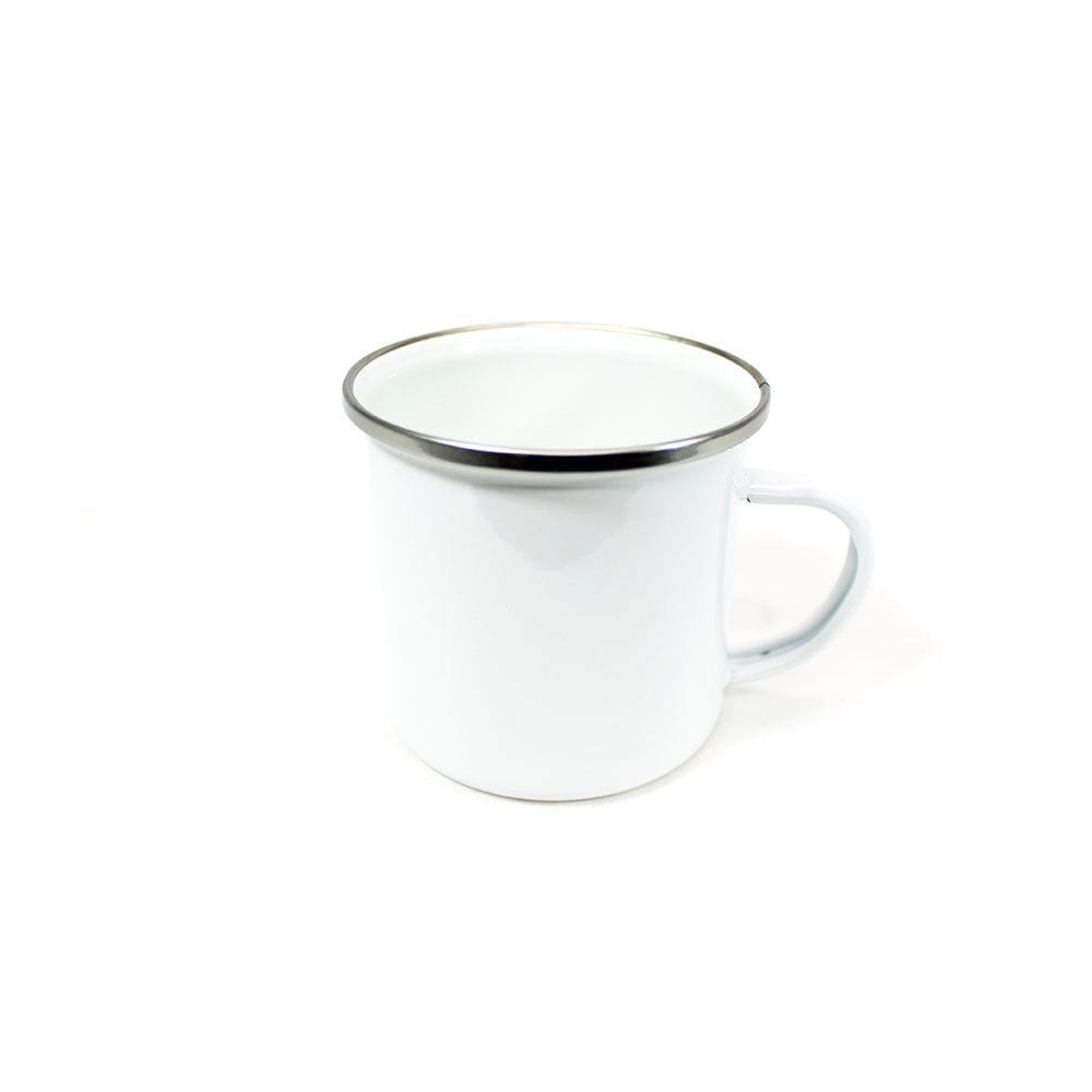 Sublimation Cup White Enamel Stainless Steel Metal Mug Drinking Tea Coffee 10oz Leading