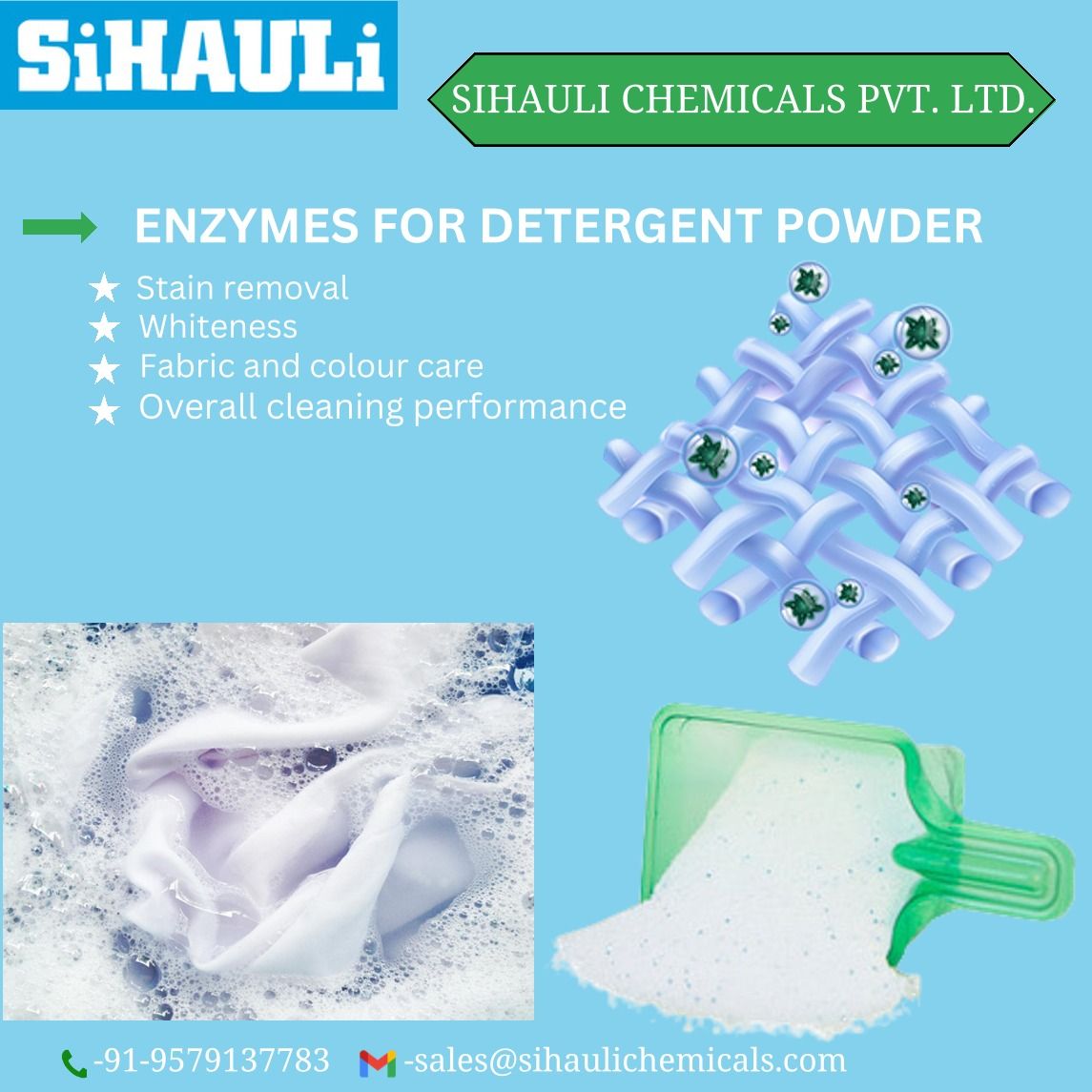 Enzymes For Detergent Powder Manufacturers In India Sihauli Chemicals