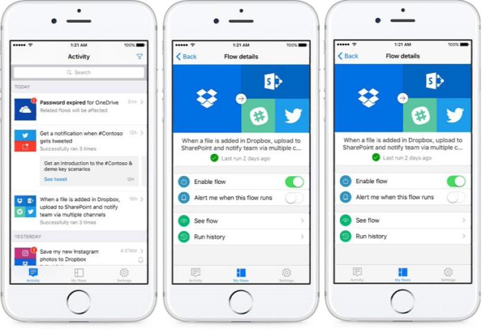 Microsoft Flow new app to automated your work