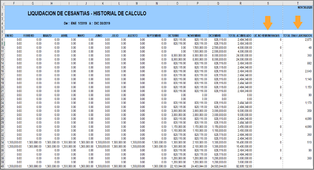 Liquidación de cesantías e intereses Nómina Pyme Portal de Clientes