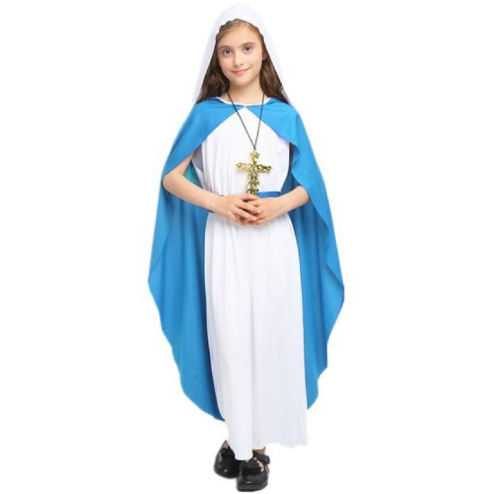 Carnival costume of the Virgin Mary for adults and Sikumi.lv. Gift Ideas