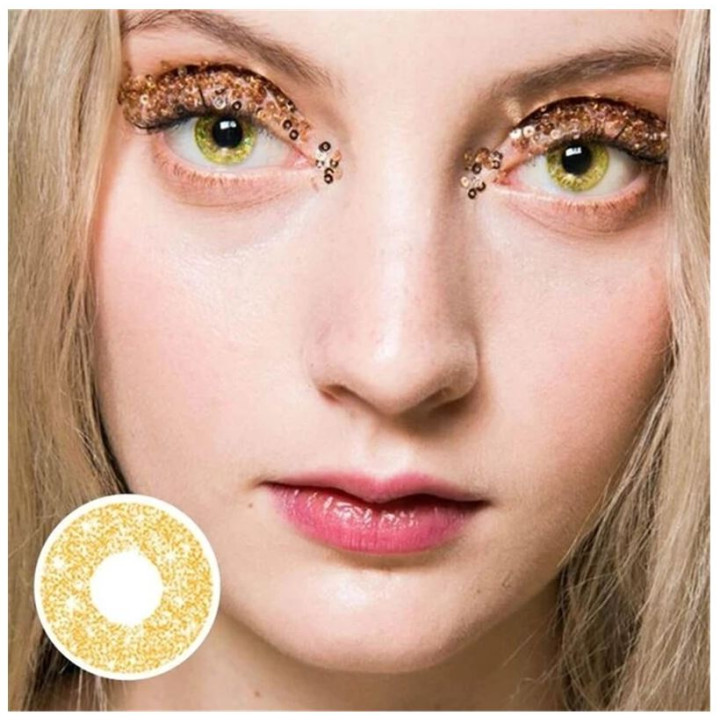 Nondiopter Glitter Colored Contact Lenses for Sikumi.lv. Gift Ideas
