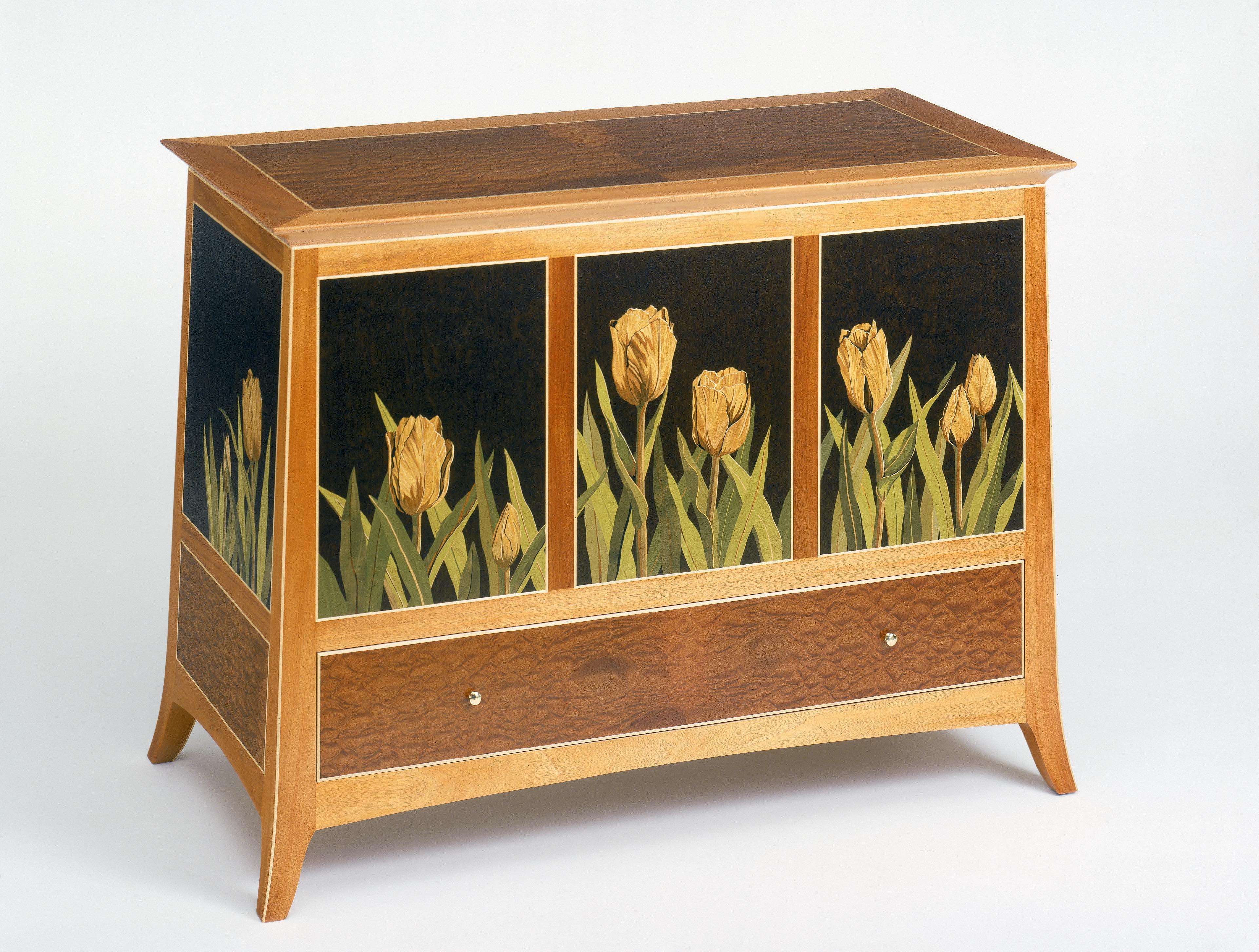Hadley Chest Silas Kopf Woodworking Inlaid Wood Marquetry Studio