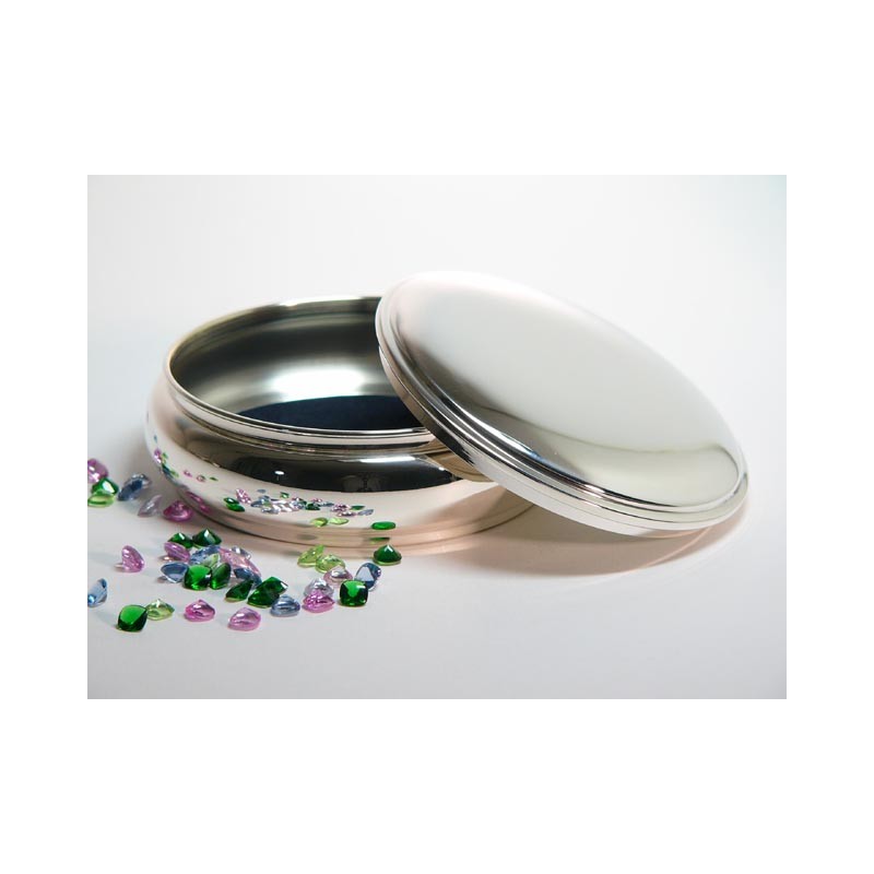 Klassische Silberdose 12cm aus 925 Sterling Silber Silberschmiede Italien