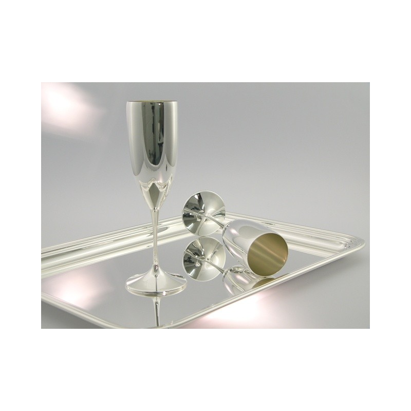 Silberbecher Champagnerkelch aus 925 Sterling Silber italienische Silberschmiede