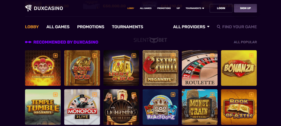 Du jeu exaltant et de véritables récompenses vous attendent chez DuxCasino en France.